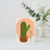 Cartes de Présentation d'Artisanat de Cactus Abstr (Debout devant)