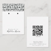 Cartes de Présentation de Bijoux Artisanaux Abstra (Devant / Derrière)