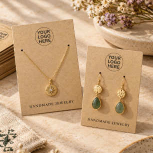 Cartes de Présentation de Bijoux en Kraft pour Bou