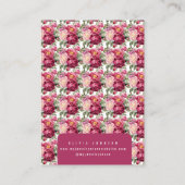 Cartes de Présentation de Bijoux Floraux (Dos)