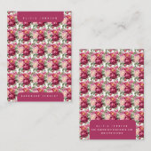 Cartes de Présentation de Bijoux Floraux (Devant / Derrière)