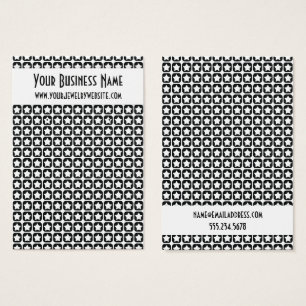 Cartes de Présentation de Boucles d'Oreilles à Mot