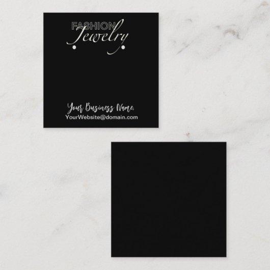 Cartes de Présentation de Boucles d'Oreilles de Bi (Devant / Derrière)