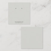 Cartes de Présentation de Boucles d'Oreilles de Bi (Devant / Derrière)