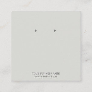 Cartes de Présentation de Boucles d'Oreilles de Bi