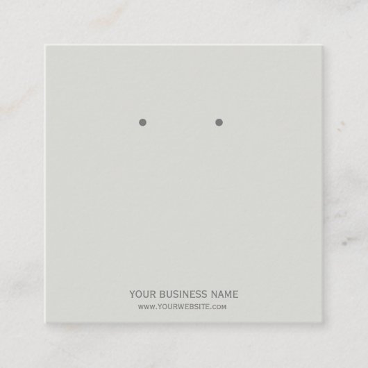 Cartes de Présentation de Boucles d'Oreilles de Bi (Devant)