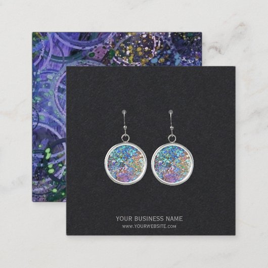 Cartes de Présentation de Boucles d'Oreilles de Bi