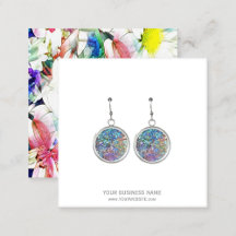 Cartes de Présentation de Boucles d'Oreilles de Bi