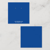 Cartes de Présentation de Boucles d'Oreilles de Bi (Devant / Derrière)