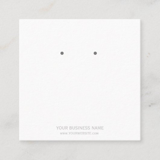 Cartes de Présentation de Boucles d'Oreilles de Bi (Devant)