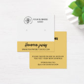 Cartes de présentation de boucles d'oreilles en ja (Bureau)