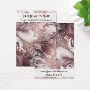 Cartes de présentation de boucles d'oreilles en or