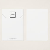Cartes de Présentation de Colliers avec Logo d'Ent (Devant & derrière)