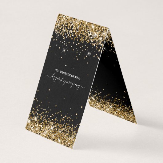 Cartes de Présentation de Colliers Black Gold Glit (Front)