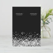 Cartes de présentation de colliers noirs non coupé (Debout devant)