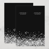 Cartes de présentation de colliers noirs non coupé (Devant / Derrière)