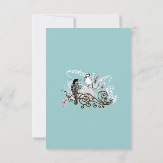 Cartes de présentation de l'enclos du pic bleu pou (Dos)