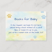 Cartes de Présentation de Livres pour Bébé (Dos)