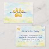 Cartes de Présentation de Livres pour Bébé (Devant / Derrière)