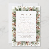 Cartes de Présentation de Mariage avec Verdure d'H (Devant)