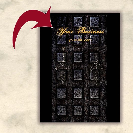 Cartes de présentation de porte-anneaux industriel