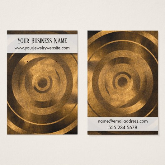 Cartes de Présentation de Porte- Boucles d'Oreille (Devant & derrière)