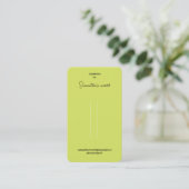 Cartes de Présentation Épingles à Cheveux Vertes (Debout devant)