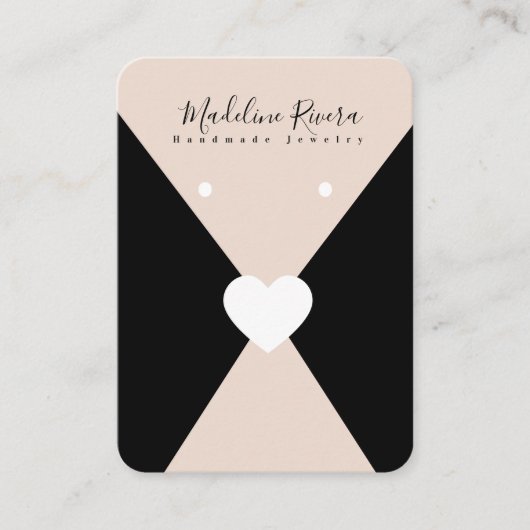 Cartes de présentation pour artisans de boucles d' (Devant)