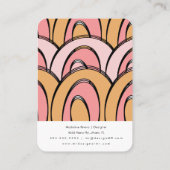 Cartes de présentation pour bijoux artisanaux abst (Dos)
