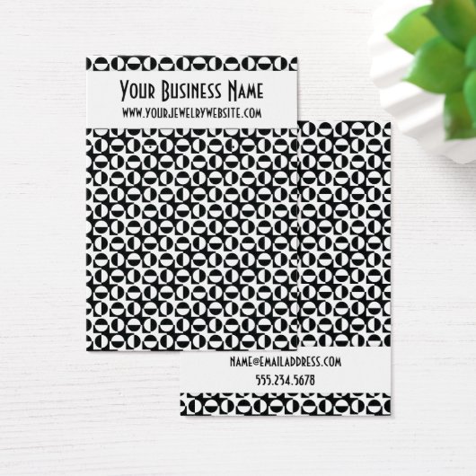 Cartes de présentation pour boucles d'oreilles à m (Bureau)