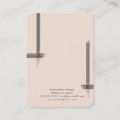Cartes de présentation pour boucles d'oreilles art (Dos)