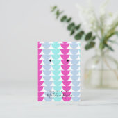 Cartes de présentation pour boucles d'oreilles art (Debout devant)
