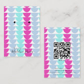 Cartes de présentation pour boucles d'oreilles art (Devant / Derrière)