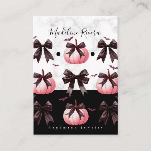 Cartes de Présentation pour Boucles d'Oreilles Art (Devant)
