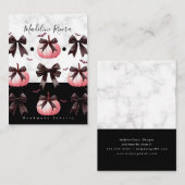 Cartes de Présentation pour Boucles d'Oreilles Art (Devant / Derrière)