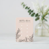 Cartes de Présentation pour Boucles d'Oreilles Art (Debout devant)