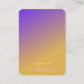 Cartes de présentation pour boucles d'oreilles art (Dos)