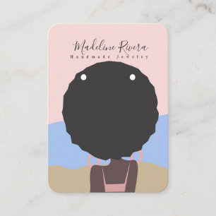 Cartes de présentation pour boucles d'oreilles art