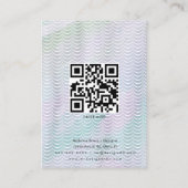 Cartes de présentation pour boucles d'oreilles art (Dos)