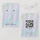 Cartes de présentation pour boucles d'oreilles art (Devant / Derrière)