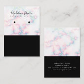 Cartes de présentation pour boucles d'oreilles art (Devant / Derrière)