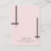 Cartes de présentation pour boucles d'oreilles art (Dos)