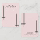 Cartes de présentation pour boucles d'oreilles art (Devant / Derrière)