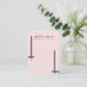 Cartes de présentation pour boucles d'oreilles art (Debout devant)