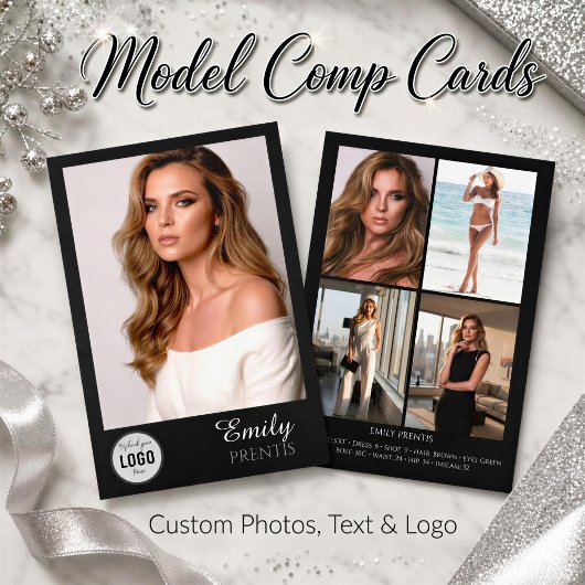 Cartes de présentation pour casting | 5 Photos ave