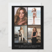 Cartes de présentation pour casting | 5 Photos ave (Dos)