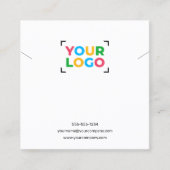 Cartes de présentation pour colliers avec logo per (Devant)