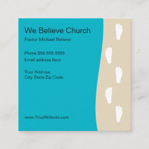 Cartes de présentation pour l'Église des croyants