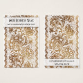 Cartes de présentation pour porte-boucles avec den (Devant & derrière)