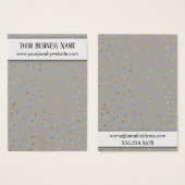 Cartes de présentation pour supports de boucles d' (Devant & derrière)
